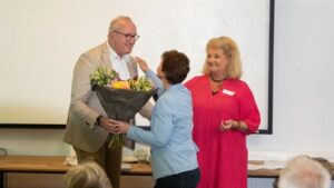 Bos bloemen voor de docent van het jaar