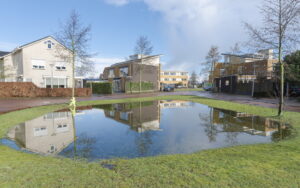 Een WADI een een woonwijk